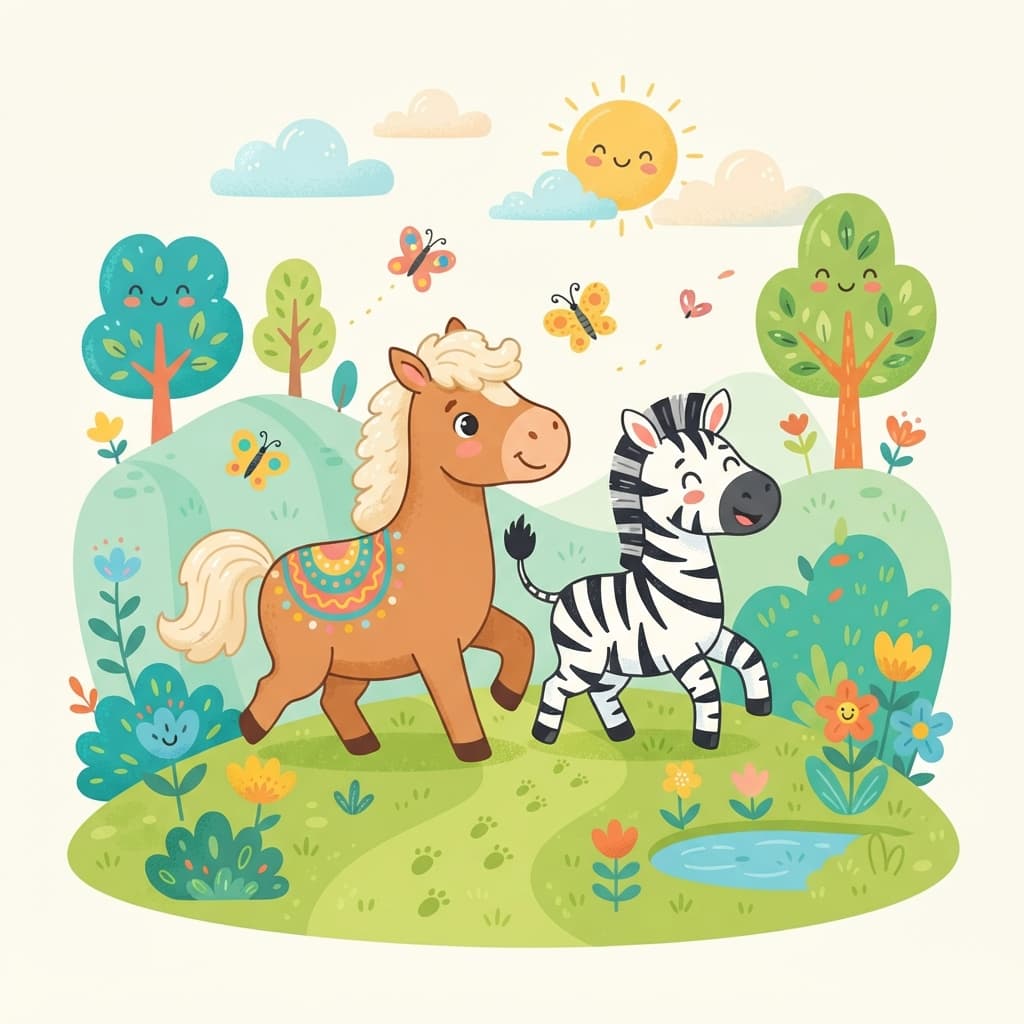 À la découverte du cheval et du zèbre